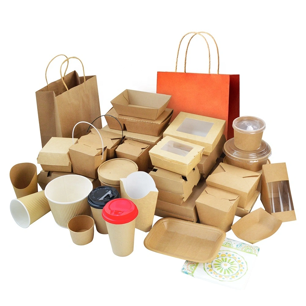 Hong Kong Custom Print Manufacture Wholesale Disposable Take Away Pizza Food French Fried Chicken Packing Paper Box Packaging 1