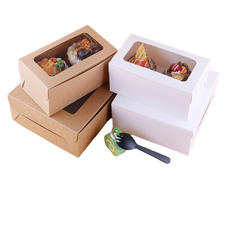 Hong Kong Custom Design Round Clear Bakery Sushi Burger Pastry Sweet Dessert Donut Food Carton Cake Box for Packing 1