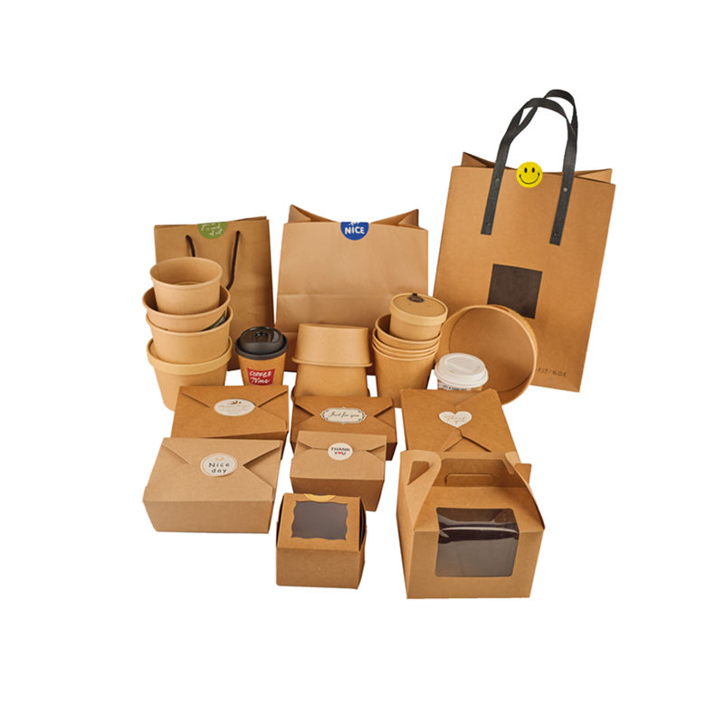 Hong Kong Custom Fast Food Takeaway Hamburger French Fries Roast Fried Chicken Paper Packaging Container Kraft Corrugated Box With Handle 2