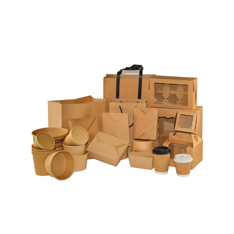 Hong Kong Custom Fast Food Takeaway Hamburger French Fries Roast Fried Chicken Paper Packaging Container Kraft Corrugated Box With Handle 4