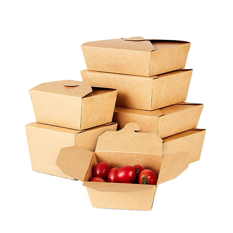 Hong Kong custom printed high quality food grade restaurant takeaway lunch fried chicken sushi salad paper food containers boxes with logo 1