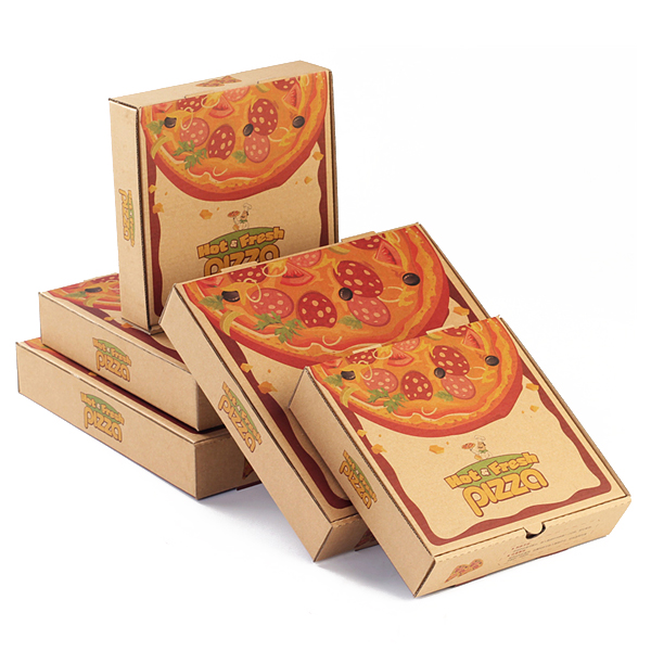 Custom Wholesale Logo Printing  High Quality All Size Takeaway Corrugated Carton  Packaging Pizza Box 7