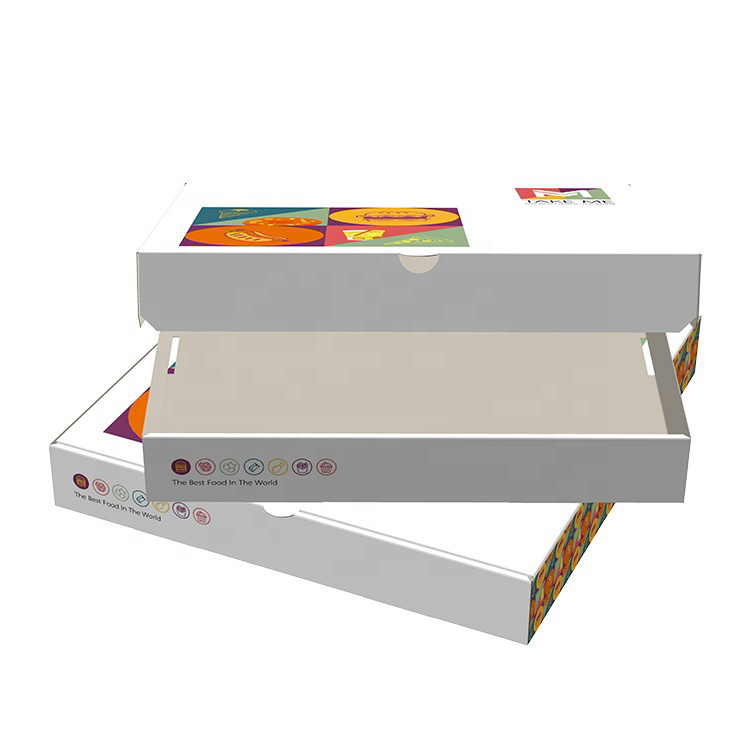Wholesale Custom Logo Printed Personalized 6/8/10/12/14/16/18/20 Inches Food Grade Corrugated  Paper Pizza Box 6