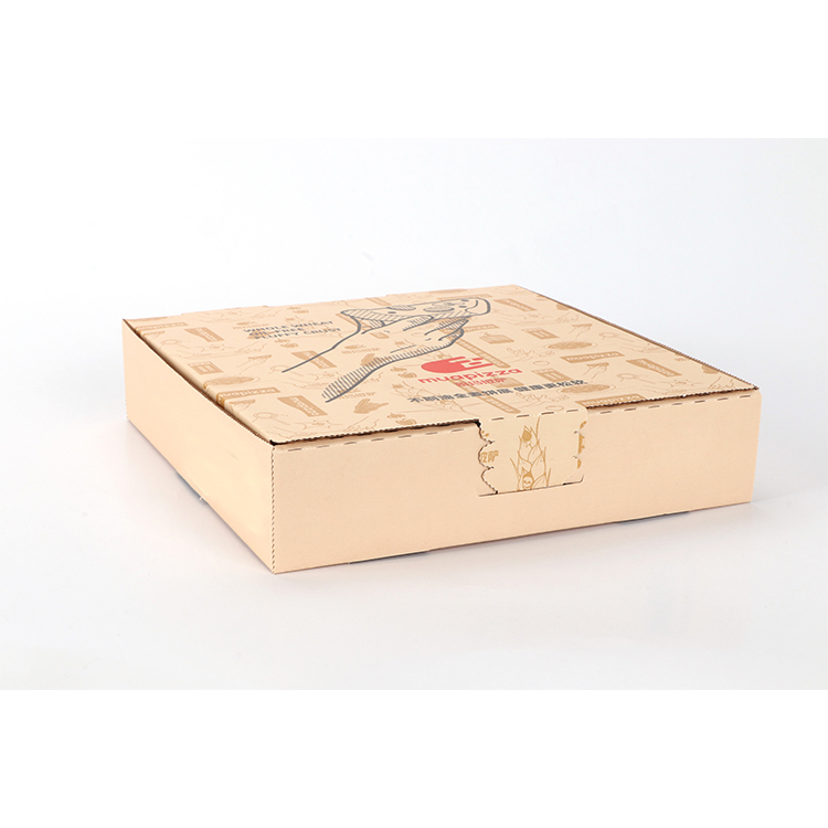Wholesale Custom Logo Printed Personalized 6/8/10/12/14/16/18/20 Inches Food Grade Corrugated  Paper Pizza Box 3