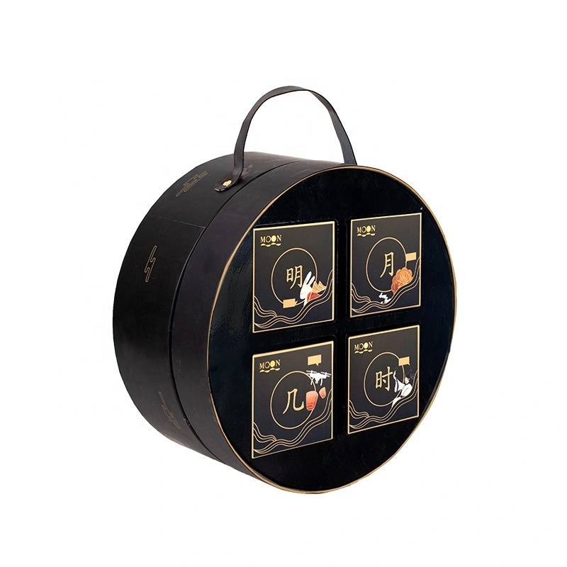 Hong Kong Custom Personalized Food Grade 2/4/6/8 Pieces Mid-Autumn Festival Moon Cake Cardboard Paper Box With Printing Logo 1