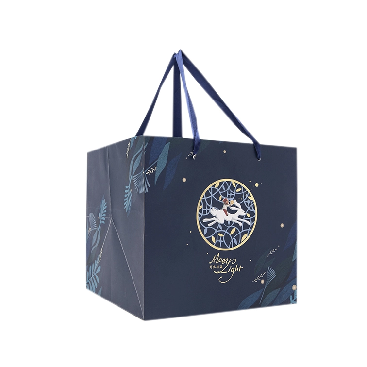 Hong Kong Custom Supplier Eco-friendly Special Gift Packaging Card Paper Mid Autumn Festival Moo Cake Box with Same Design Logo 1