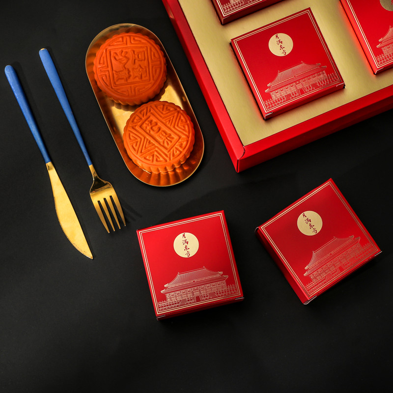 Hong Kong Custom Wholesale Logo Fold Macaron Candy Dessert Packaging Snacks Packing Chocolate Mid Autumn Festival Mooncake Boxes 2