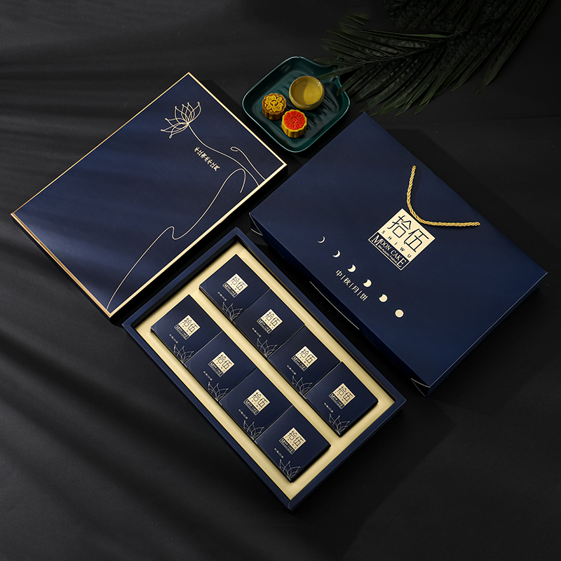 Hong Kong Custom Wholesale Logo Fold Macaron Candy Dessert Packaging Snacks Packing Chocolate Mid Autumn Festival Mooncake Boxes 4