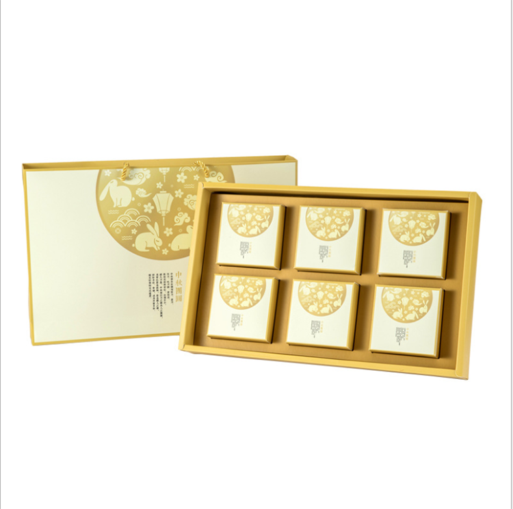 Hong Kong Custom Printing 4/6/8 pcs Pack Recycled Round Folding Egg Donut Gift Carton Cardboard Paper Mid Autumn Festival Mooncake Boxes 6