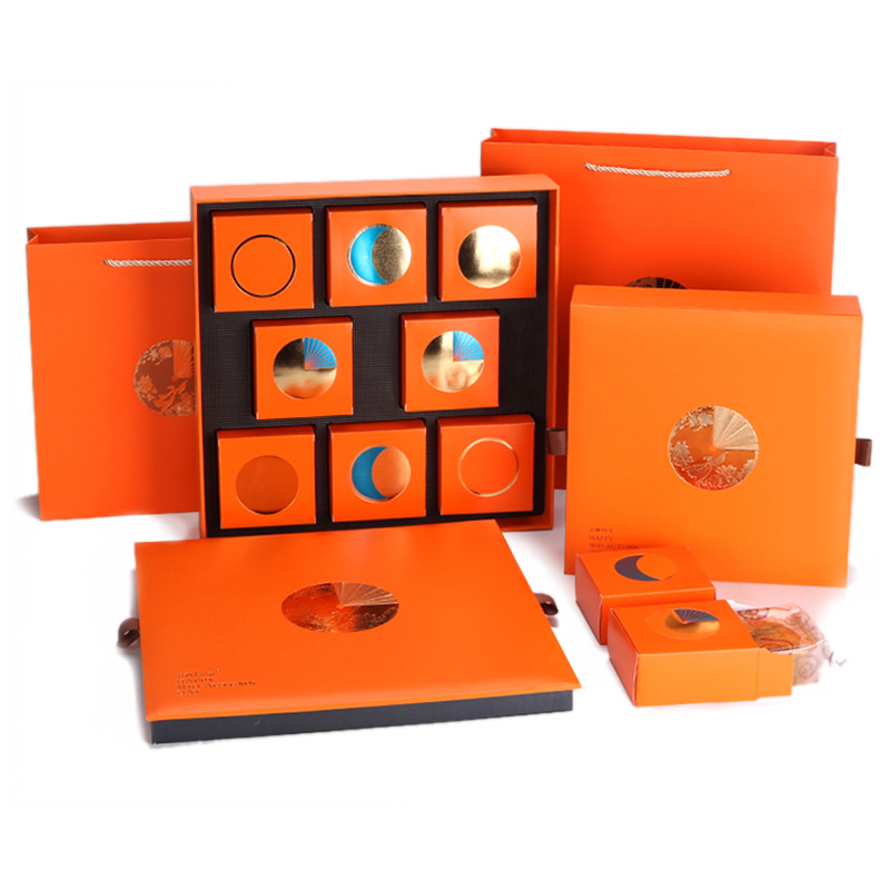Hong Kong Custom Supplier Wholesale Eco friendly disposable 4/6/8 layers Mid Autumn Festival Food Gift Cardboard Packaging Paper Mooncake Box 3