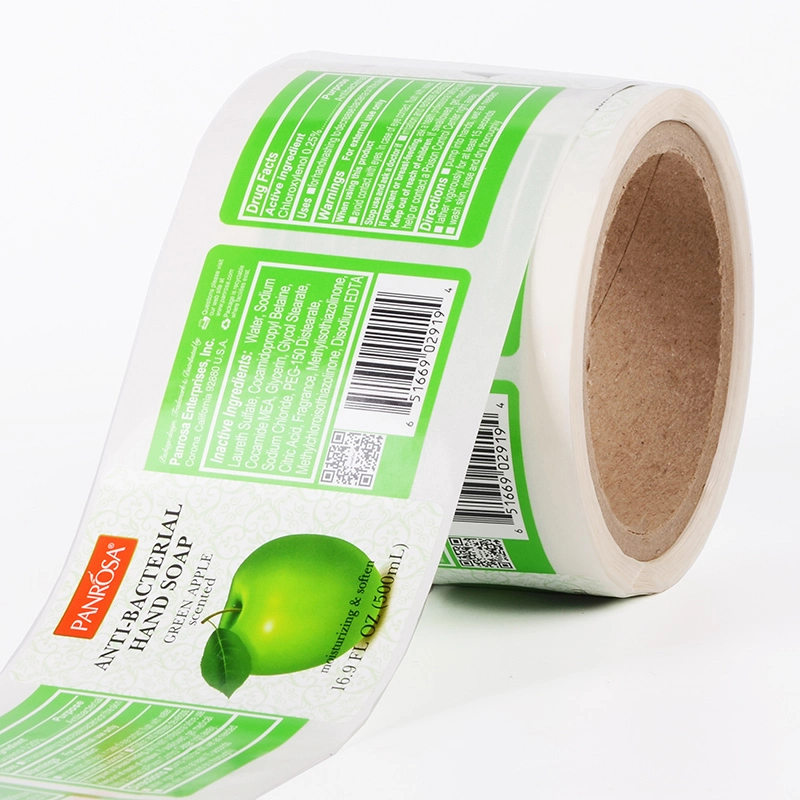 Hong Kong Custom Biodegradable Self Adhesive Juice Bottle Label Packaging Lable Etiquetas Adhesivos Bottle Juice Packaging Sticker 1