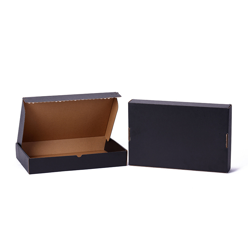 Custom Pink small black clothing shoe box storage shipping jewelry wedding favor gift corrugated packaging box with ribbon 3
