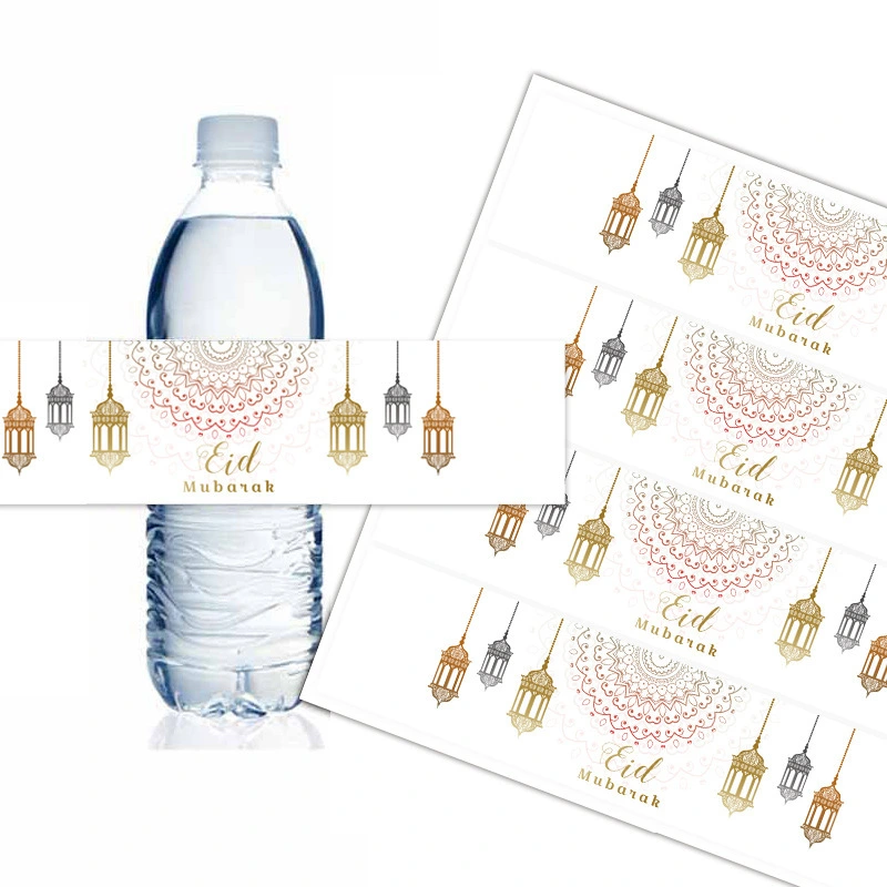 Custom print supreme aesthetic rolls transparent reflective waterproof glass brand gold foil barcode glitter label sticker with logo 1