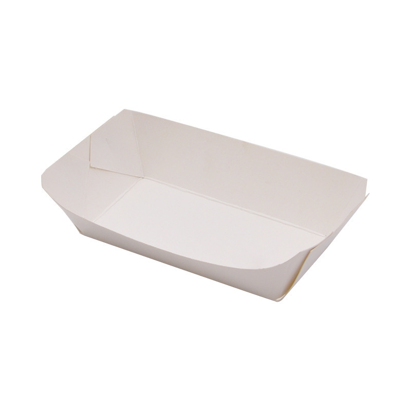 Custom Disposable Biodegradable Takeaways Fast Food Lunch French Fries Chicken Container Cardboard Paper Boat Serving Packing Box 2
