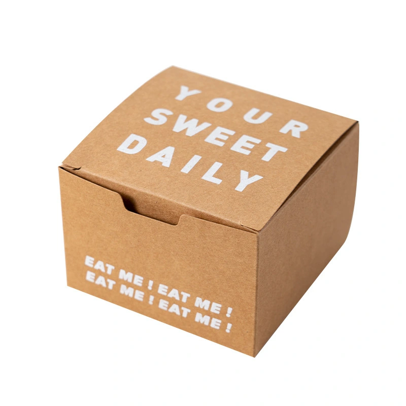 Custom Wholesale Sweets Strawberry Chocolate cookie Donut Gift Food Kraft Craft Package Box with Logo Design 1