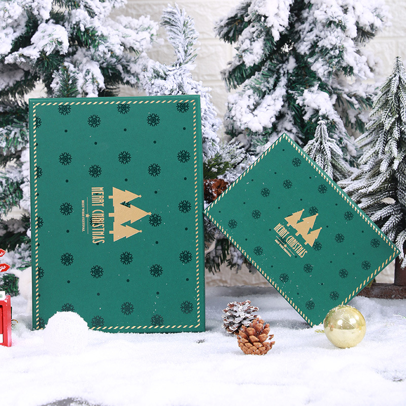 Custom Christmas Christmas Eve craft sweet apple gift lip gloss red mystery surprise special paper packaging printing box with logo 3