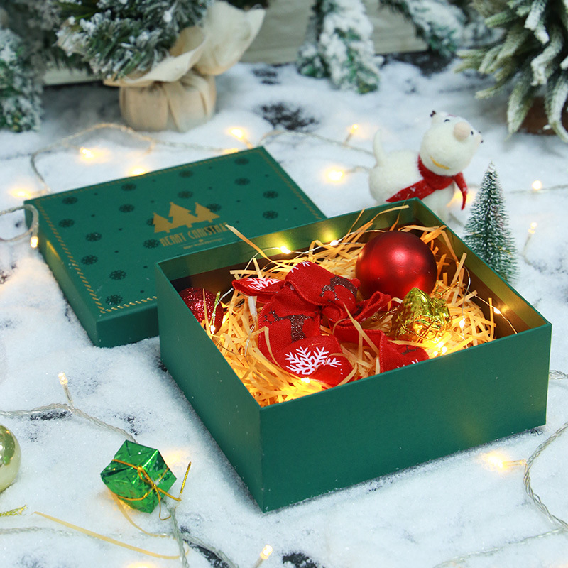 Custom Christmas Christmas Eve craft sweet apple gift lip gloss red mystery surprise special paper packaging printing box with logo 1