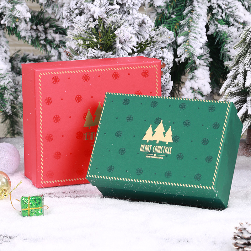 Custom Christmas Christmas Eve craft sweet apple gift lip gloss red mystery surprise special paper packaging printing box with logo 2