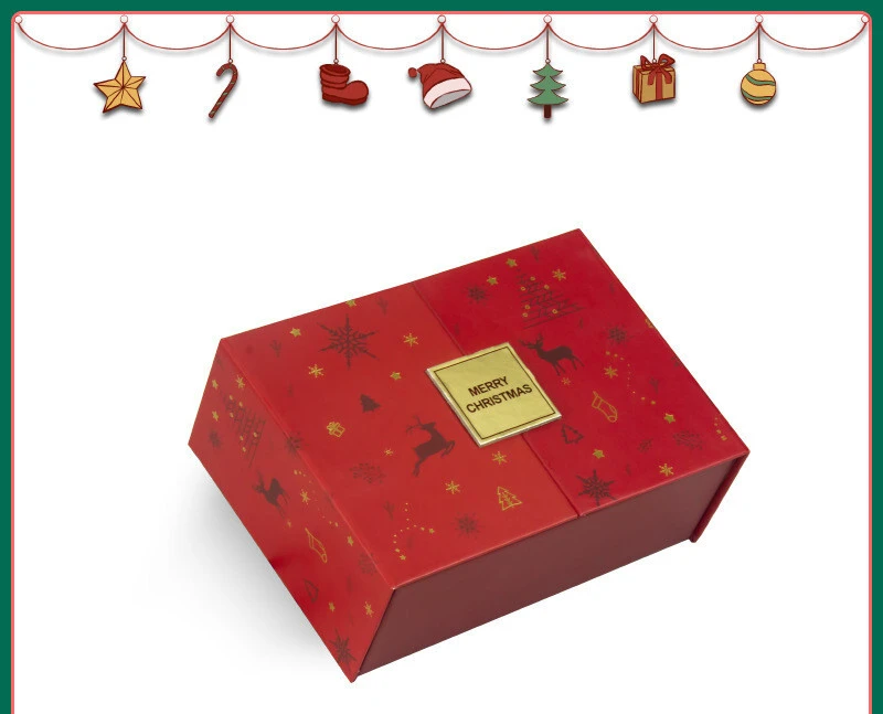 Custom personalized luxury special empty apple clothes cosmetic lipstick candy perfume logo Christmas gift box with logo 1