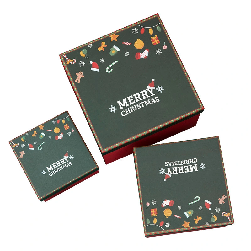 Custom wholesale Christmas Eve apple gift recycled biodegrade empty luxury high quality boxes for scarves shirts mugs 1