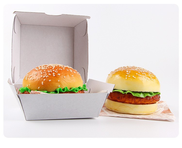 Custom personalised 2022 paperboard large high quality take away party mini big paper fast food bakery fried chicken burger box 3