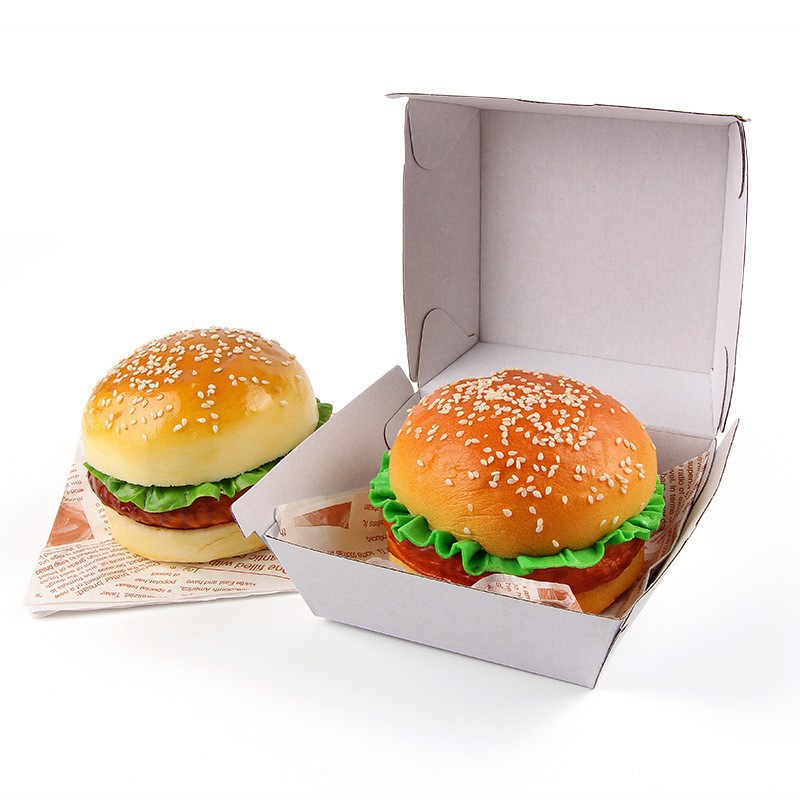 Custom personalised 2022 paperboard large high quality take away party mini big paper fast food bakery fried chicken burger box 7