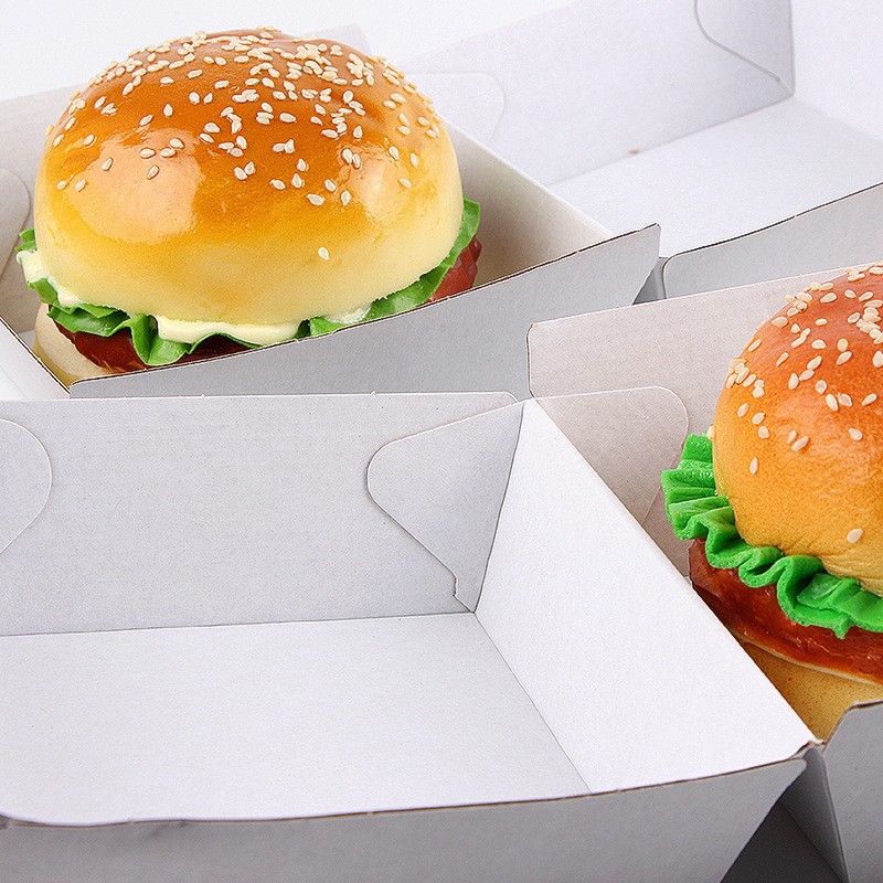Custom personalised 2022 paperboard large high quality take away party mini big paper fast food bakery fried chicken burger box 6