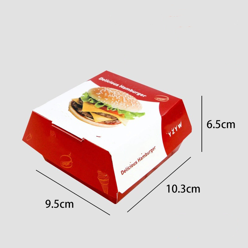 Custom eco friendly take away corrugated paper lunch chicken packaging China manufacturers brown burger box with logo 6