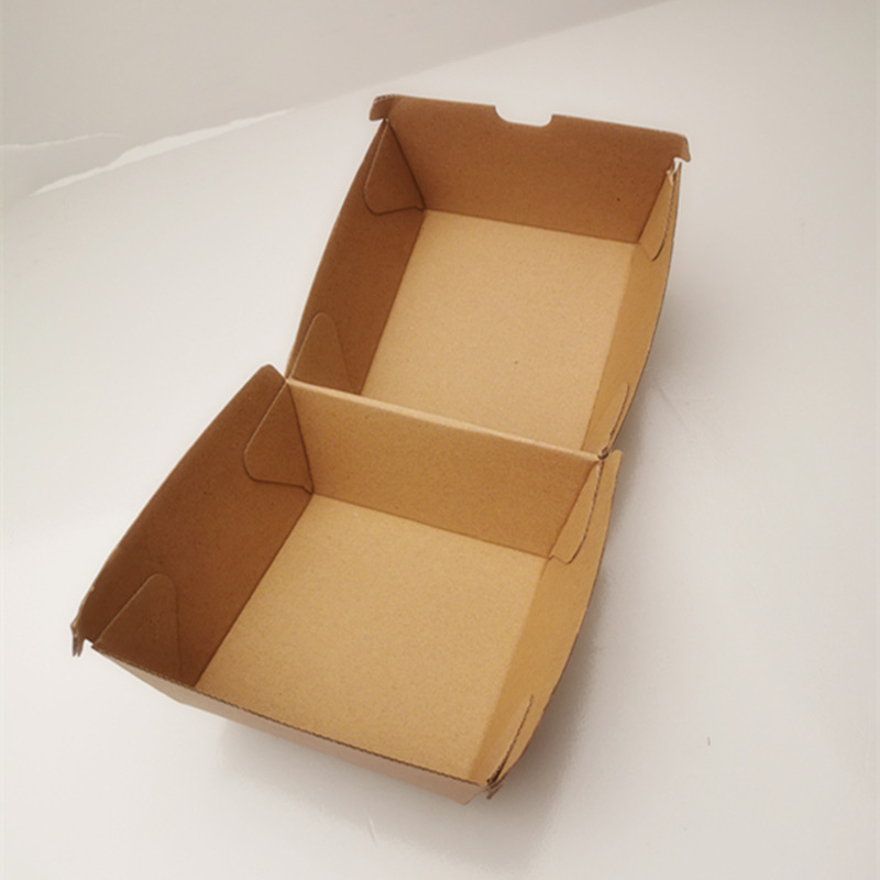 Custom China manufacturers biodegradable craft corrugated delivery mailing packing macaron candy dessert paper burger box 3