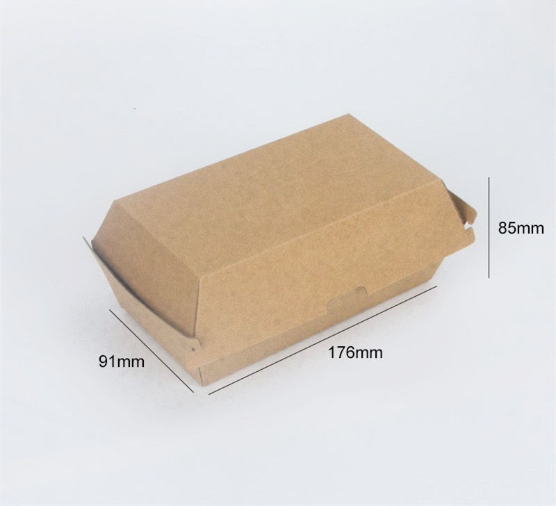 Custom China manufacturers biodegradable craft corrugated delivery mailing packing macaron candy dessert paper burger box 4