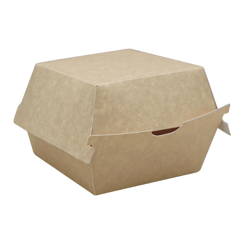China Origin factory custom high quality recyclable burger french fries hot dog box paper packaging hamburger box food container 1