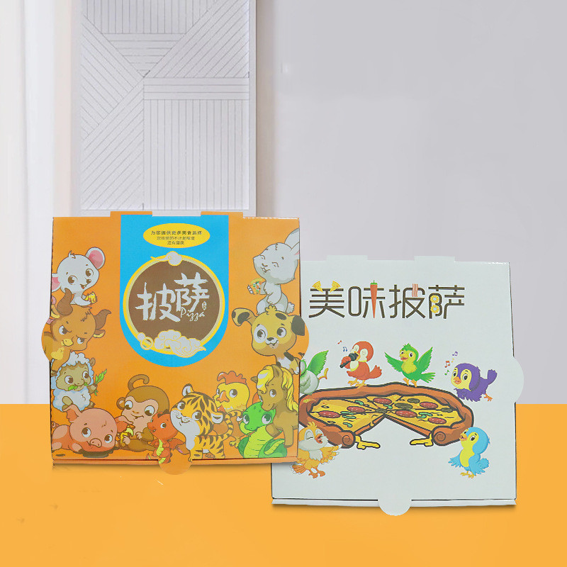 Custom carton hexagon square triangle 14inch 16 inch craft design printed round dessert pizza box manufacturer 8