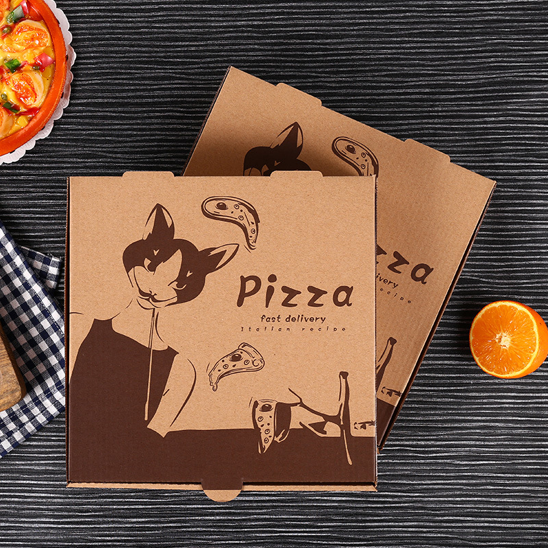 Custom wholesale 7 inch 9 Inch packaging hexagon square triangle carton 14inch 16 inch pizza box for food 3