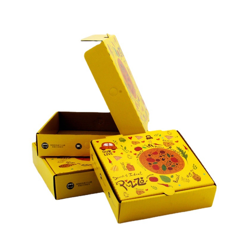 Custom shipping white craft fries sushi hamburger packaging print packing paper pizza box food container with logo 2