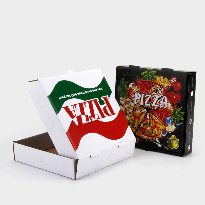 Custom shipping white craft fries sushi hamburger packaging print packing paper pizza box food container with logo 5
