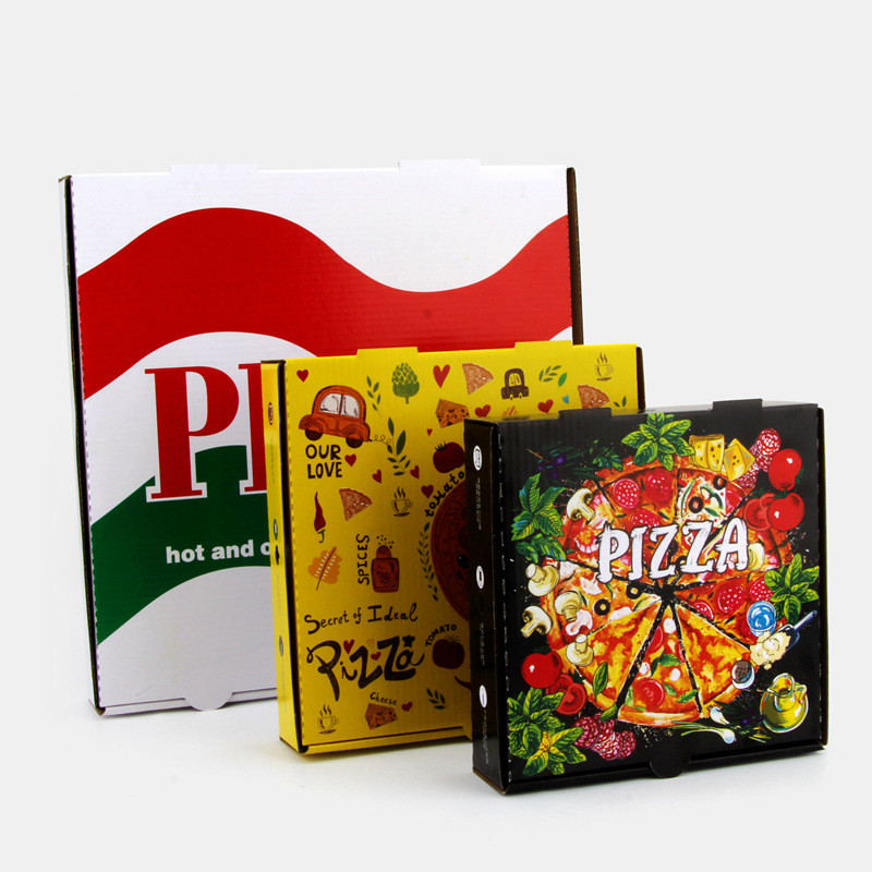 Custom shipping white craft fries sushi hamburger packaging print packing paper pizza box food container with logo 6