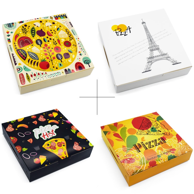 Custom packaging hexagon square triangle carton 14inch 16 inch pizza box for food 4
