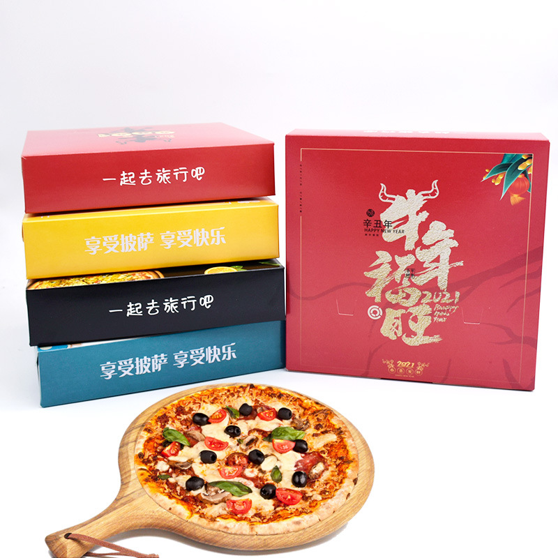 Custom packaging hexagon square triangle carton 14inch 16 inch pizza box for food 3