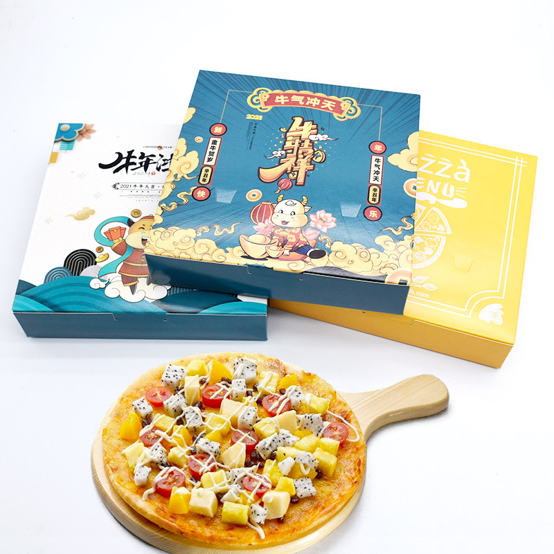 Custom packaging hexagon square triangle carton 14inch 16 inch pizza box for food 5