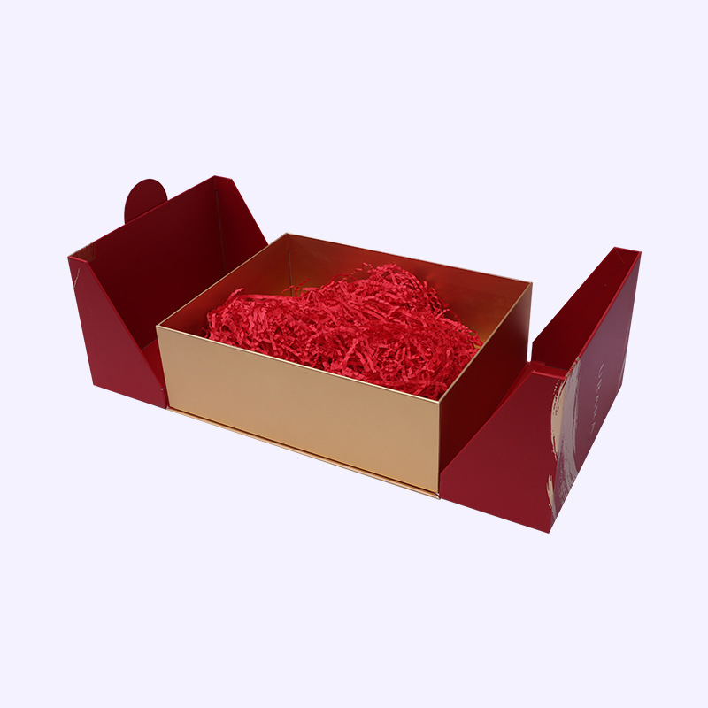Customized luxury square nail nut wine tea set lash giveaways kit packing cardboard Happy New Year gift box with logo 3
