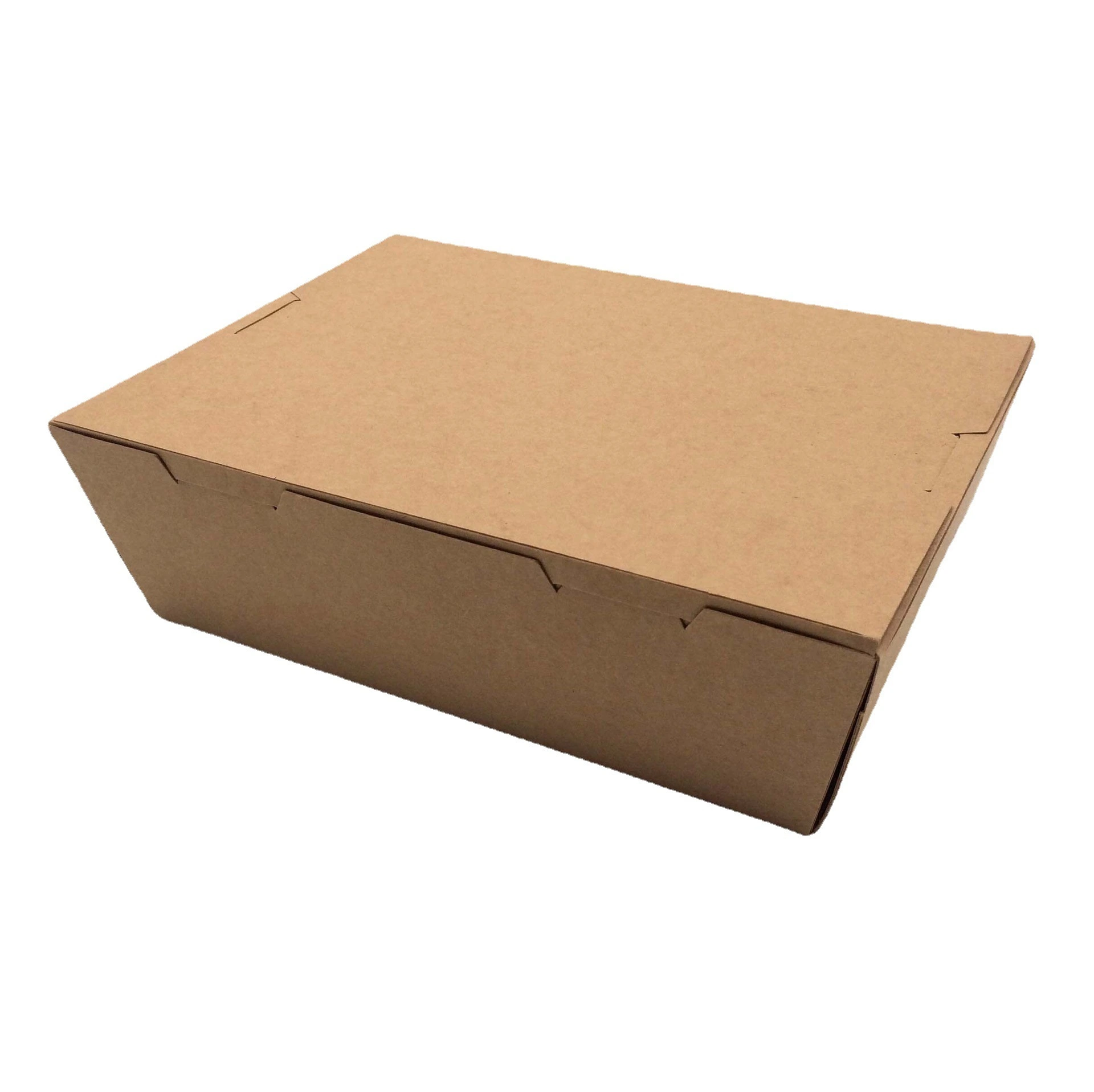 Custom fast food packaging grade hot dog salad sandwich pizza kraft paper packaging burger hamburger takeaway box 1