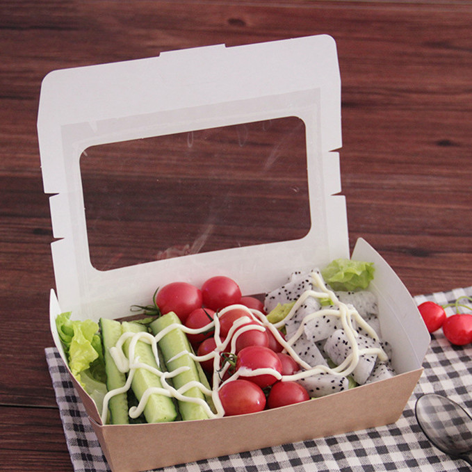 Custom design loge fried chicken hot dog carton kraft corrugated cardboard paper food packaging hamburger burger takeaway box 3