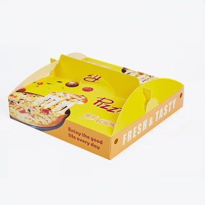 Custom Printed logo Eco Friendly 6 8 10 12 14 16 18 20 22 24 Inch Fast Food Lunch Corrugated Packaging frozen round Pizza Box 6