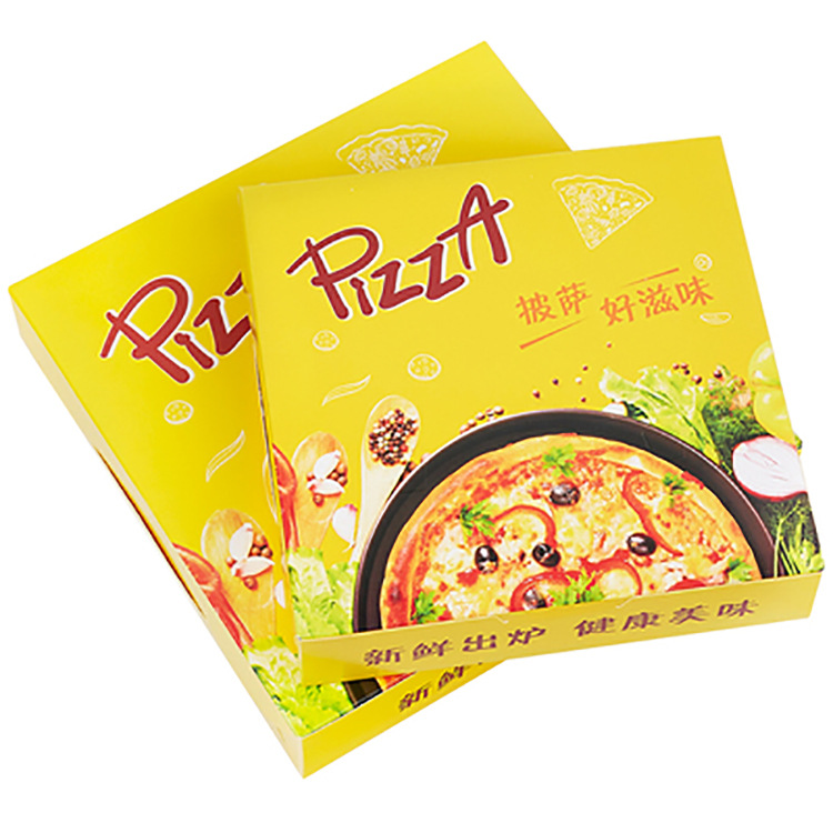 Custom Printed logo Eco Friendly 6 8 10 12 14 16 18 20 22 24 Inch Fast Food Lunch Corrugated Packaging frozen round Pizza Box 7