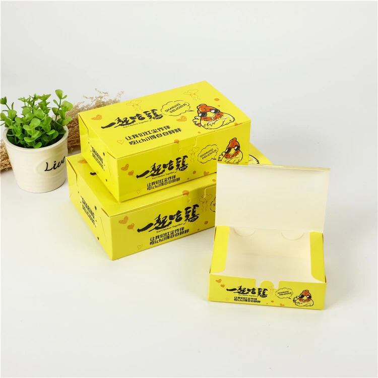 Custom design Biodegradable High Quality Salad Fried Chicken restaurant cardboard paper Food Packaging burger Takeaway Box1 1