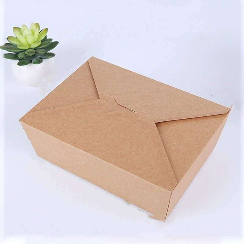 Custom white food grade Recyclable French fries fried chicken carton cardboard packaging hamburger burger take out box with logo1 1