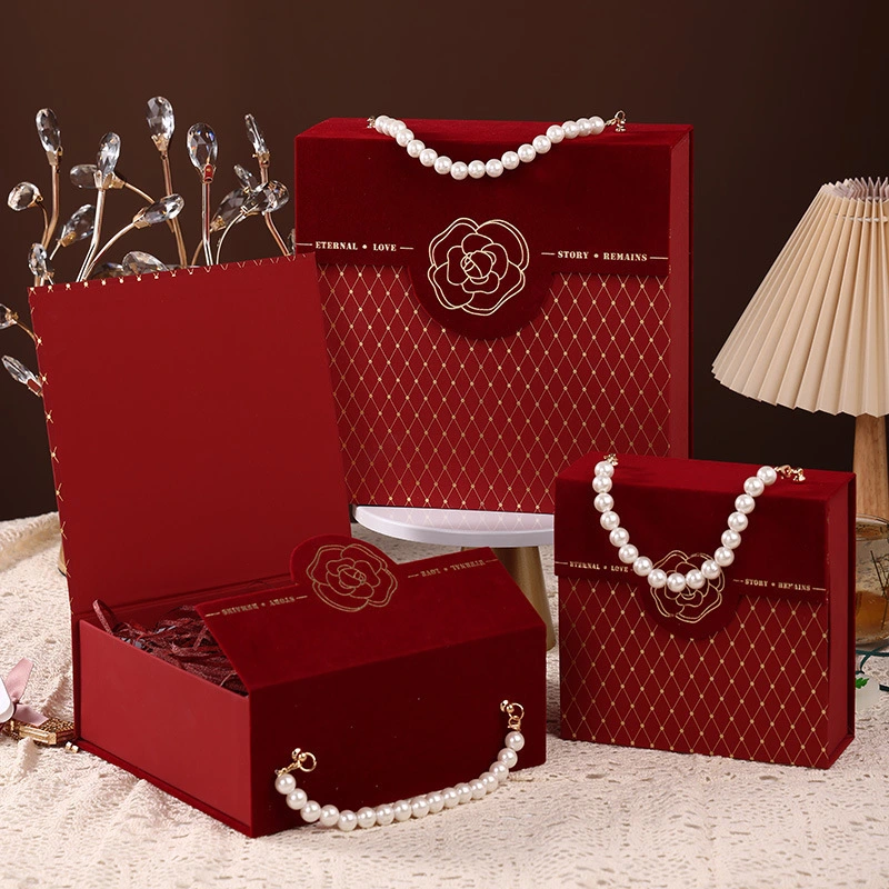 Custom Wholesale Logo Mystery Luxury Eco Friendly White Heart Shaped Birthday Necklace Ring Cosmetic Gift Card Packaging Box for Roses 1