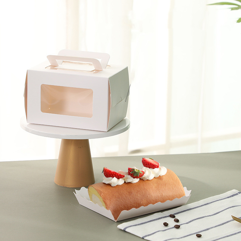 Custom Biodegradable Wholesale Portable Cake Birthday Takeout Sweet Packaging Paper Cake Box 3