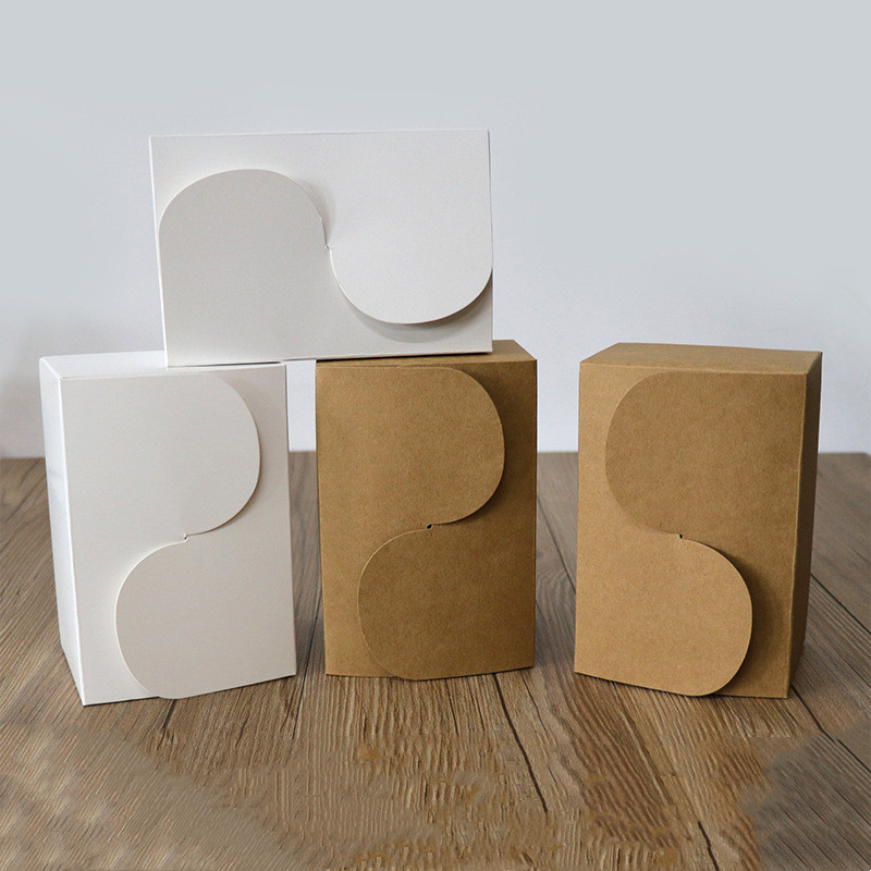 Custom Biodegradable Dessert Pastry Paper Cupcake Packaging with Handle 4
