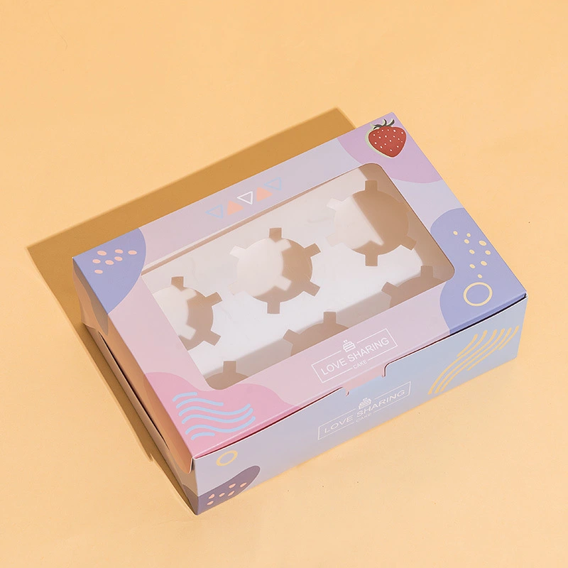 China Manufacturer Egg Tart Dessert Cake Cupcake Food Packaging Box 1